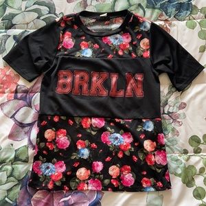 BRKLN  jersey style tshirt -small mens